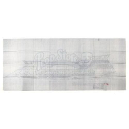 Lot #767 - STAR WARS: RETURN OF THE JEDI (1983) - Jabba's Sail Barge Blueprint