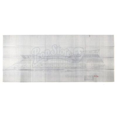 Lot #767 - STAR WARS: RETURN OF THE JEDI (1983) - Jabba's Sail Barge Blueprint