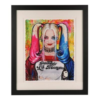 Lot #806 - SUICIDE SQUAD (2016) - Limited-Edition Olivia De Berardinis Harley Quinn Print Autographed by Margot Robbie