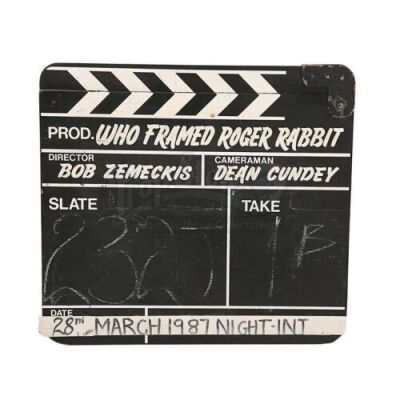 Lot #881 - WHO FRAMED ROGER RABBIT (1988) - Production-Used Clapperboard