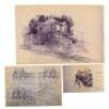 Lot #318 - THE GOONIES (1985) - House, Skull and Waterslide Blueprints