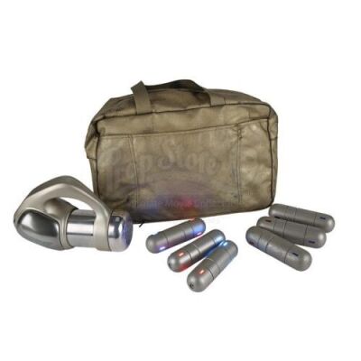 Lot #580 - PROMETHEUS (2012) - Sonja Klaus Collection: Golden Bag, Oxygen Canisters and Fire Extinguisher