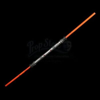 Lot #685 - STAR WARS: THE PHANTOM MENACE (1999) - Darth Maul's (Ray Park) Lightsaber with Close-Action Fighting Blades