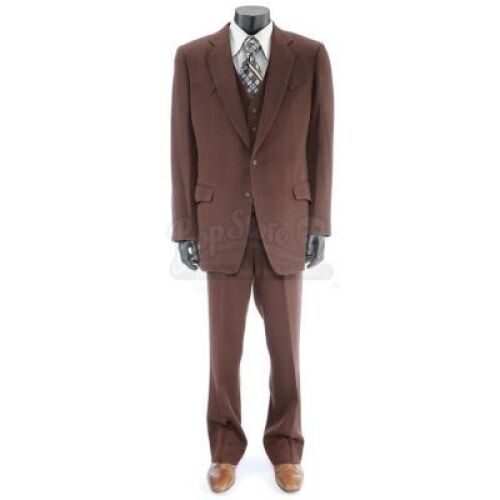 Lot #48 - ANCHORMAN 2: THE LEGEND CONTINUES (2013) - Champ Kind's Dark Brown Suit