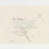 Lot #704 - STAR WARS: A NEW HOPE (1977) - Hand-drawn Colin Cantwell X-Wing Fighter Sketch