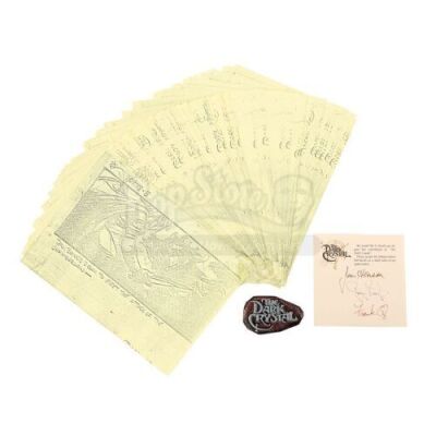Lot #223 - THE DARK CRYSTAL (1982) - Crew Gift, Storyboards and Autographs