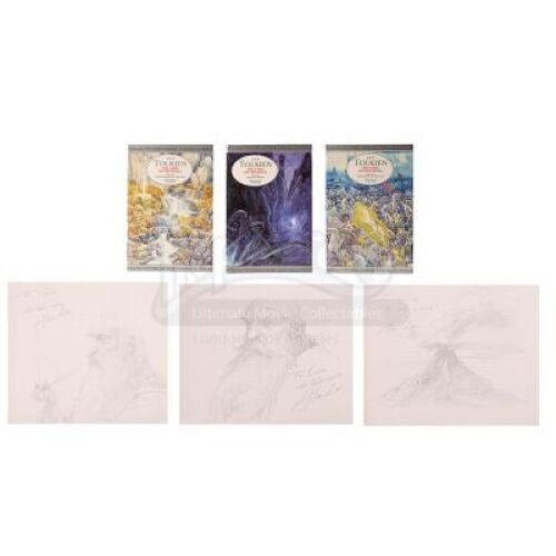 Lot #499 - THE LORD OF THE RINGS (2001-2003) - Alan Lee Hand-Illustrated and Autographed Books
