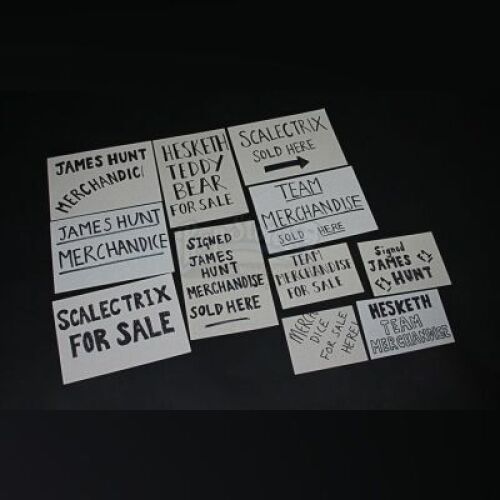 RUSH - Collection of 'Merchandise For Sale' Boards (RP200)