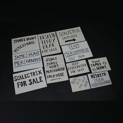 RUSH - Collection of 'Merchandise For Sale' Boards (RP200)