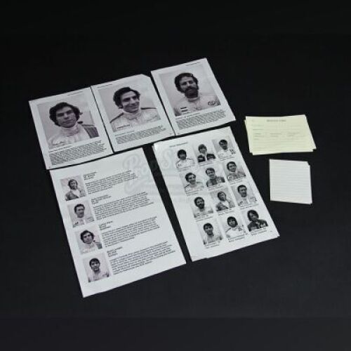 RUSH - Pages of Driver Information (including James Hunt and Niki Lauda) (RP144)