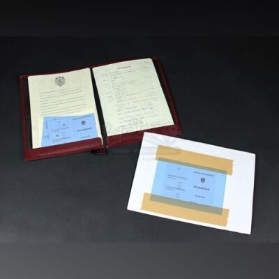 RUSH - Niki (Daniel Bruhl)& Marlene's (Alexandra Maria Lara) Wedding Documents & Stamp (RP082)