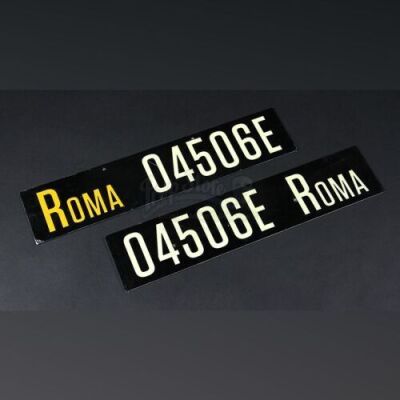 RUSH - Clay Regazzoni's (Pierfrancesco Favino) Ferrari License Plates (RP218)
