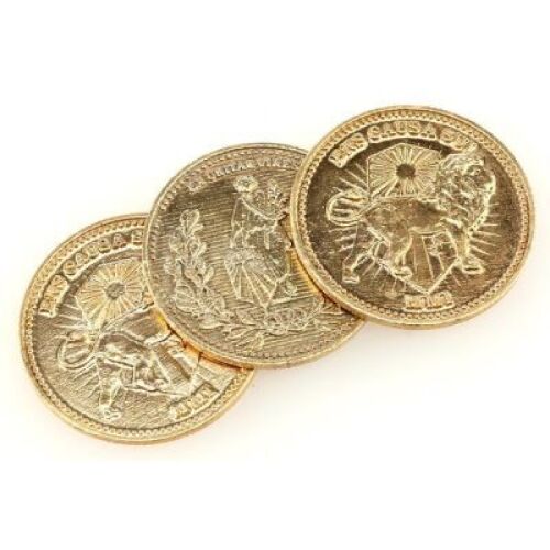 Lot # 33: JOHN WICK: CHAPTER 3 - PARABELLUM - Three High Table Currency Coins