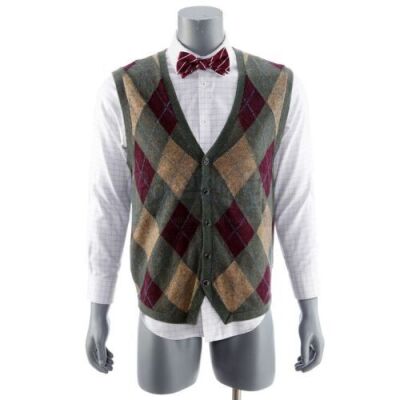 Lot # 129: JOHN WICK: CHAPTER 3 - PARABELLUM - The Doctor's Punishment Vest, Button Up and Bow Tie