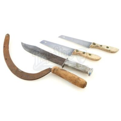 Lot # 138: JOHN WICK: CHAPTER 3 - PARABELLUM - Four Antique Knives