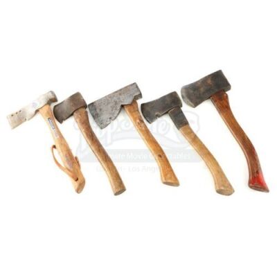 Lot # 160: JOHN WICK: CHAPTER 3 - PARABELLUM - Five Assorted Antique Warehouse Axes