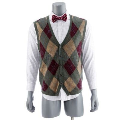 Lot # 199: JOHN WICK: CHAPTER 3 - PARABELLUM - The Doctor's Stunt Punishment Vest, Button Up and Bow Tie
