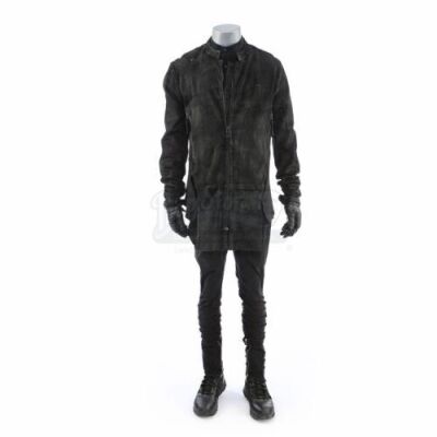 Lot # 222: JOHN WICK: CHAPTER 3 - PARABELLUM - Zero's Stunt Green Screen Motorcycle Chase Costume