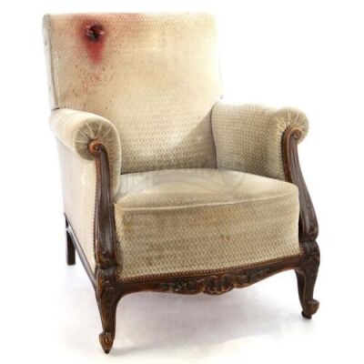 Lot # 230: JOHN WICK: CHAPTER 3 - PARABELLUM - Arm Chair with Bullet Hole