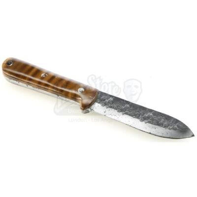 Lot # 236: JOHN WICK: CHAPTER 3 - PARABELLUM - John Wick's Stunt Antique Fight Rugged Dark Handled Knife