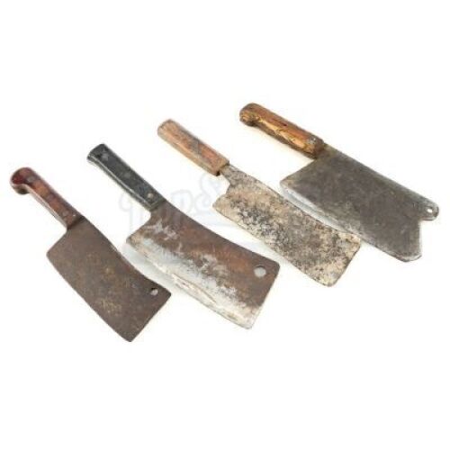 Lot # 308: JOHN WICK: CHAPTER 3 - PARABELLUM - Four Antique Cleavers
