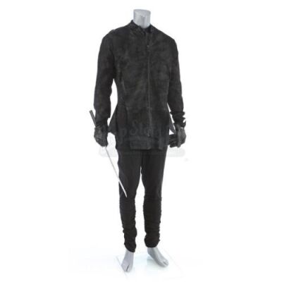 Lot # 346: JOHN WICK: CHAPTER 3 - PARABELLUM - Zero's Stunt Glass House Costume with Stunt Sword
