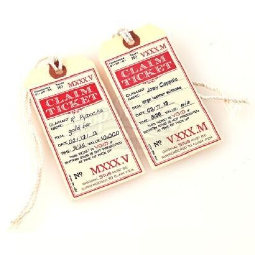 Lot # 349: JOHN WICK: CHAPTER 3 - PARABELLUM - Two Continental Coat Check Return Tags