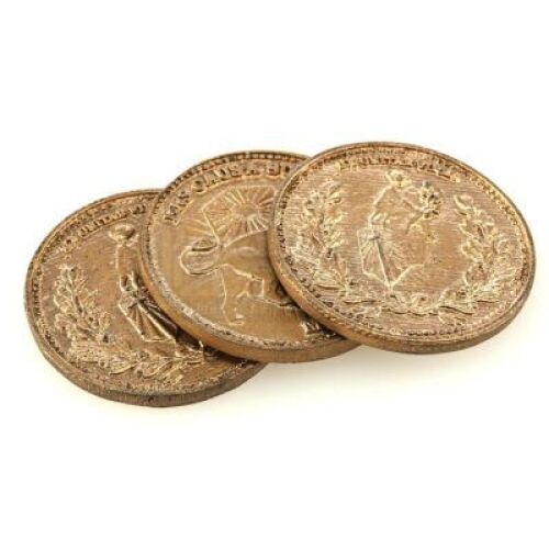 Lot # 364: JOHN WICK: CHAPTER 3 - PARABELLUM - Three Stunt High Table Currency Coins
