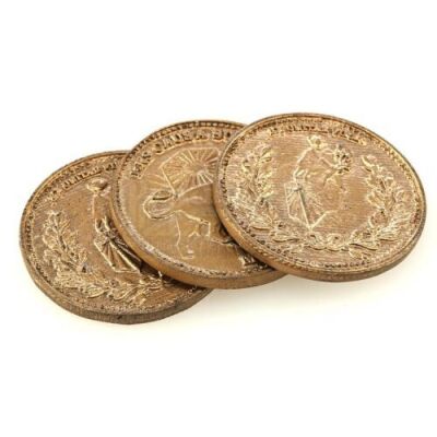 Lot # 364: JOHN WICK: CHAPTER 3 - PARABELLUM - Three Stunt High Table Currency Coins