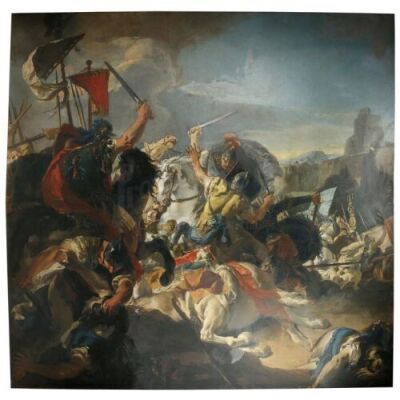 Lot # 418: JOHN WICK: CHAPTER 3 - PARABELLUM - Russian Theater Painting Print (The Battle of Vercellae)