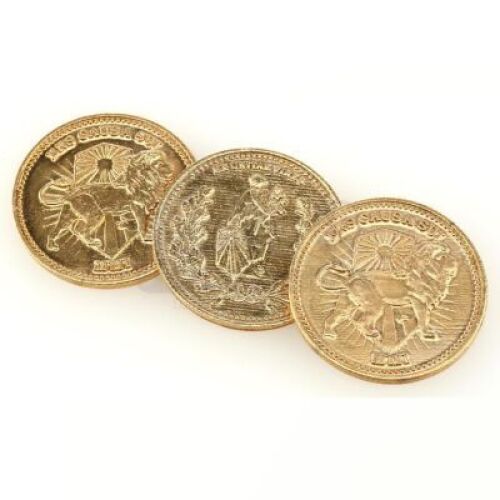 Lot # 439: JOHN WICK: CHAPTER 3 - PARABELLUM - Three High Table Currency Coins