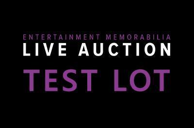 TEST LOT - PLEASE TEST YOU BID BUTTON