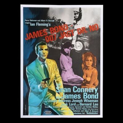 Lot #7 - DR. NO (1962) - Linen-backed German A1 Poster, 1962