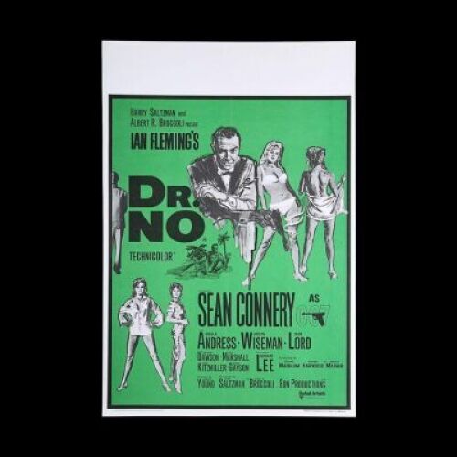 Lot #11 - DR. NO (1962) - UK Quad Double-Crown Poster, 1968 Re-Release