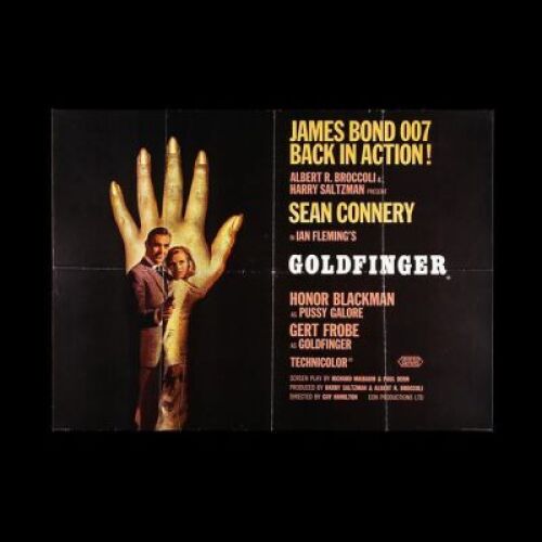 Lot #24 - GOLDFINGER (1964) - UK Quad "Style-B" Poster, 1964