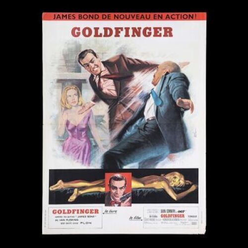 Lot #28 - GOLDFINGER (1964) - French Petite Affiche, 1964