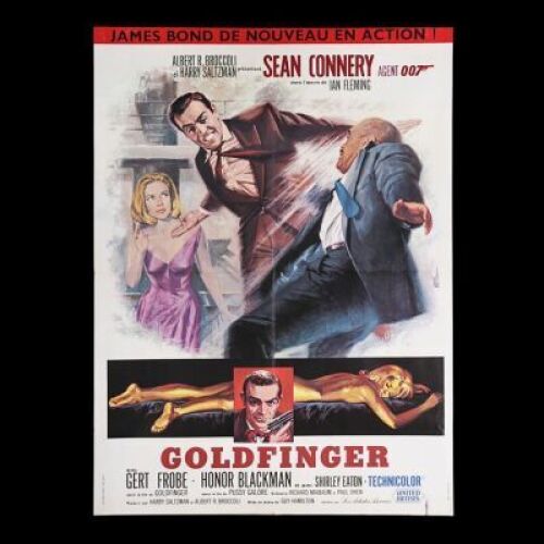 Lot #29 - GOLDFINGER (1964) - French Moyenne Affiche, 1964