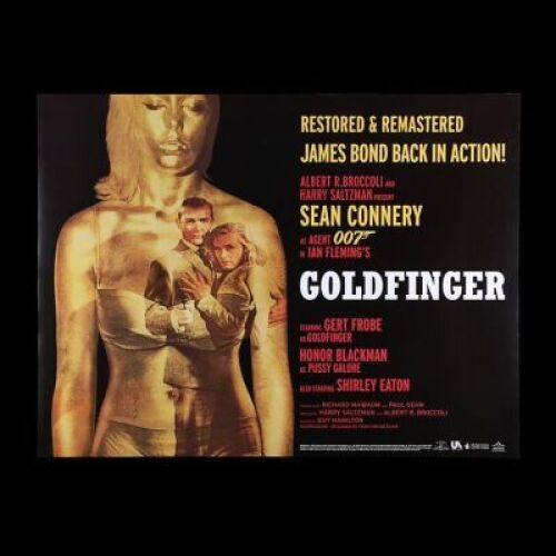 Lot #34 - GOLDFINGER (1964) - UK Quad "Park Circus" Poster, 2007 Re-Release