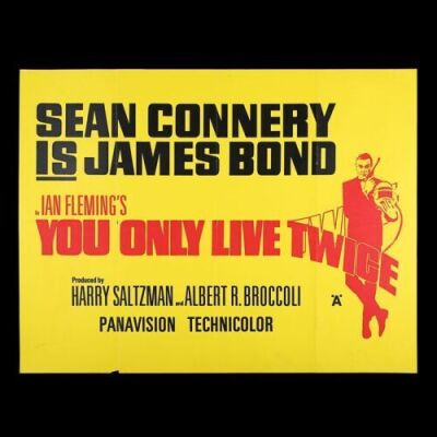Lot #49 - YOU ONLY LIVE TWICE (1967) - UK Quad Advance Poster, 1967