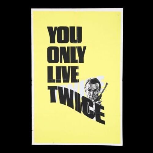 Lot #50 - YOU ONLY LIVE TWICE (1967) - UK Double-Crown Advance Poster, 1967