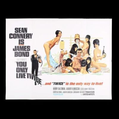 Lot #53 - YOU ONLY LIVE TWICE (1967) - UK Quad "Style-C" Poster, 1967