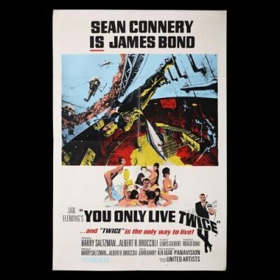 Lot #54 - YOU ONLY LIVE TWICE (1967) - UK Double-Crown Poster, 1967