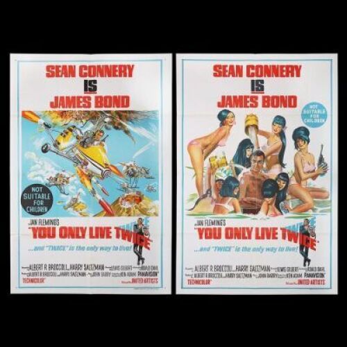 Lot #58 - YOU ONLY LIVE TWICE (1967) - Two Australian One-Sheet Posters, 1967