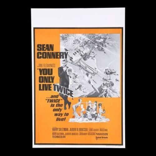 Lot #60 - YOU ONLY LIVE TWICE (1967) - UK Double-Crown Poster, c.1969