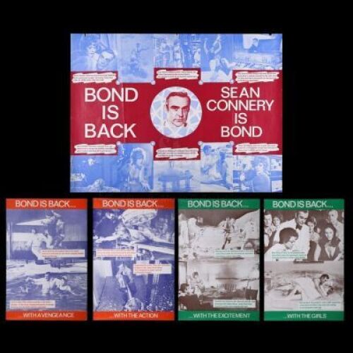 Lot #67 - DIAMONDS ARE FOREVER (1971) - UK Marler Haley Quad and Four Double-Crown Posters, 1971