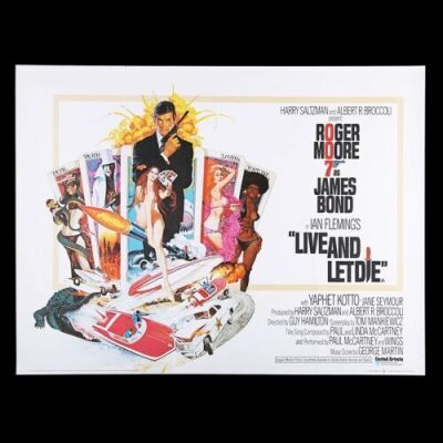Lot #78 - LIVE AND LET DIE (1973) - UK Quad Poster, 1973