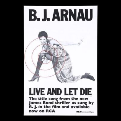 Lot #80 - LIVE AND LET DIE (1973) - UK "Record" Promo Poster, 1973