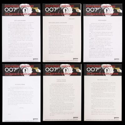 Lot #85 - THE MAN WITH THE GOLDEN GUN (1974) - Six UK Press Releases, 1974
