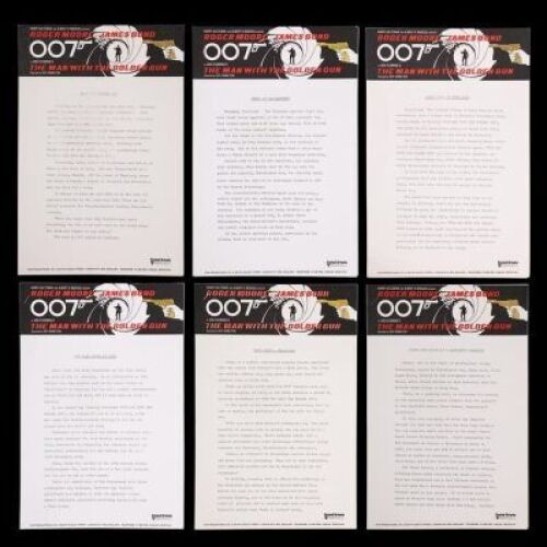 Lot #86 - THE MAN WITH THE GOLDEN GUN (1974) - Six UK Press Releases, 1974