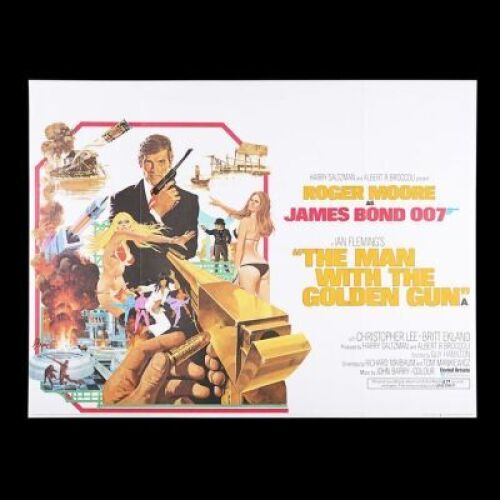 Lot #88 - THE MAN WITH THE GOLDEN GUN (1974) - UK Quad Poster, 1974